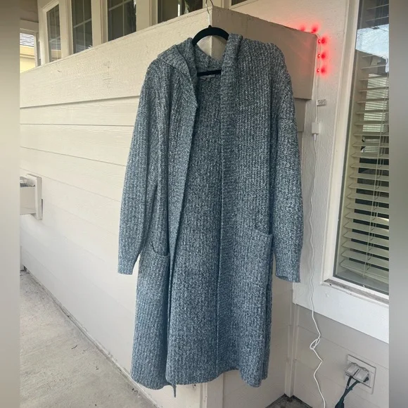 By Anthropologie Hooded Sweater Jacket, worn once! - Picture 1 of 4